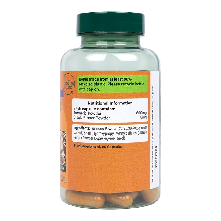 Holland & Barrett High Strength Turmeric 600mg with Black Pepper 90 Capsules